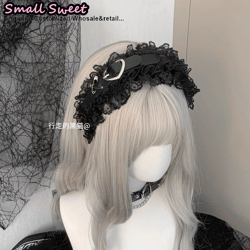Travel Accessories For Elderly - Goth Hair Accessories Harajuku Gothic Lolita