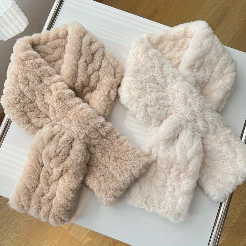 Travel Accessories Ideas - Elegant Women's Faux Rabbit Fur Bow
