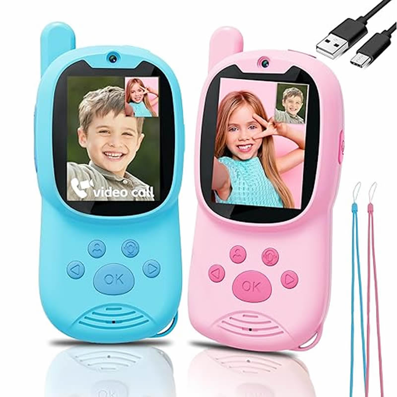 Travel Accessories For Toddlers - Walkie Talkies for Kids Rechargeable Toddler