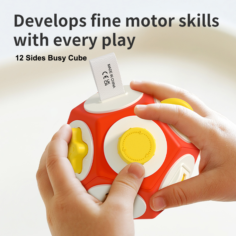 Travel Accessories For Toddlers - Montessori Busy Cube Busy Board for
