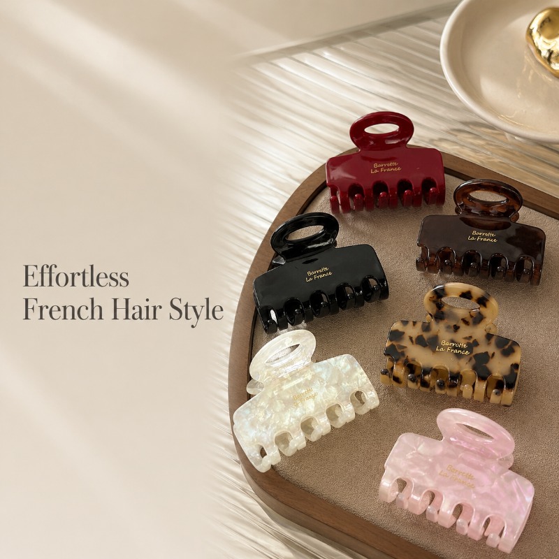 Travel Accessories For Elderly - French Medium Hair Claw Clips Strong
