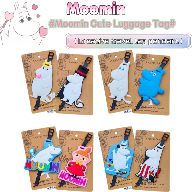 Travel Accessories Store - Cartoon Anime Little Chubby Moomin Boarding
