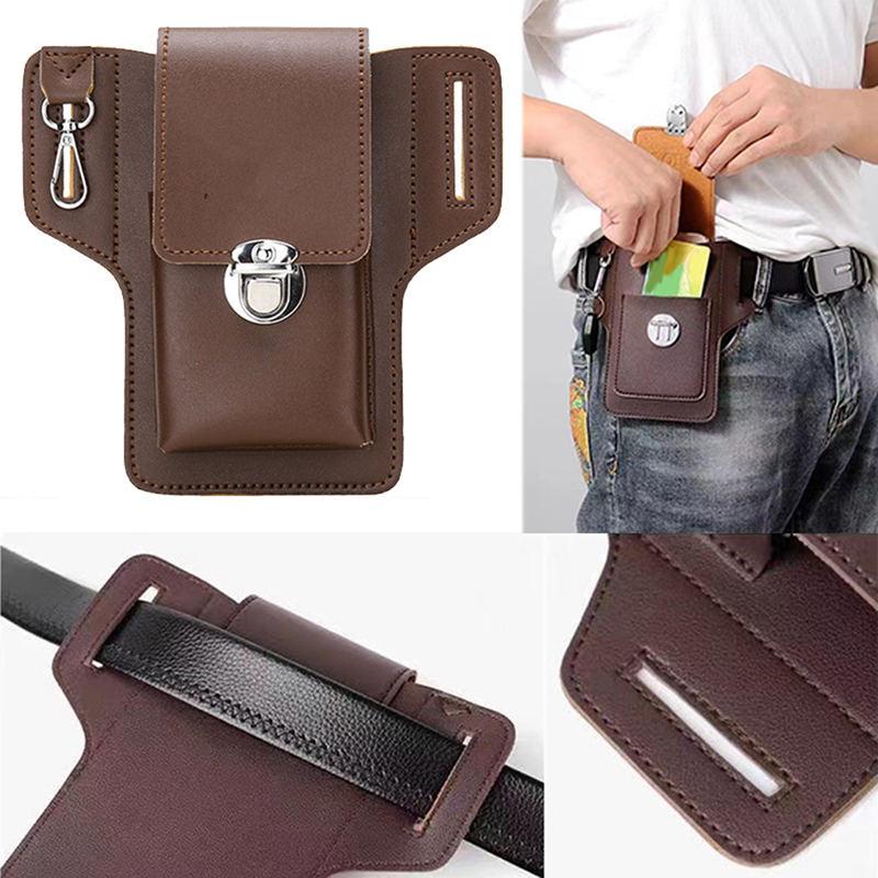 Travel Accessories Men - Fashion Men Multi-function PU Leather Waist