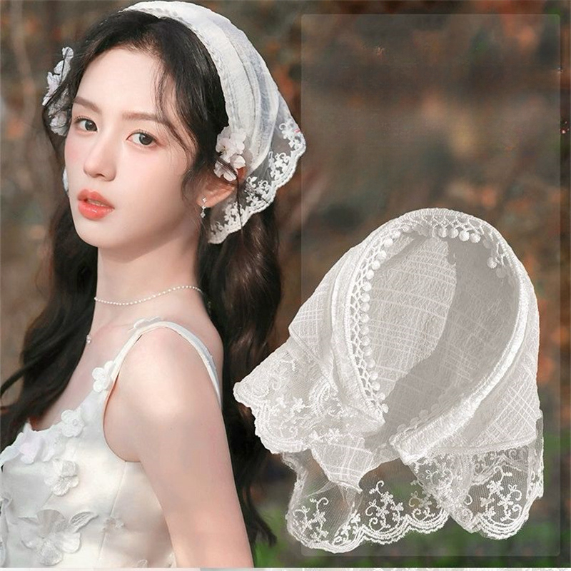 Travel Accessories For Elderly - 2025 Lace Headband Scarf for Women