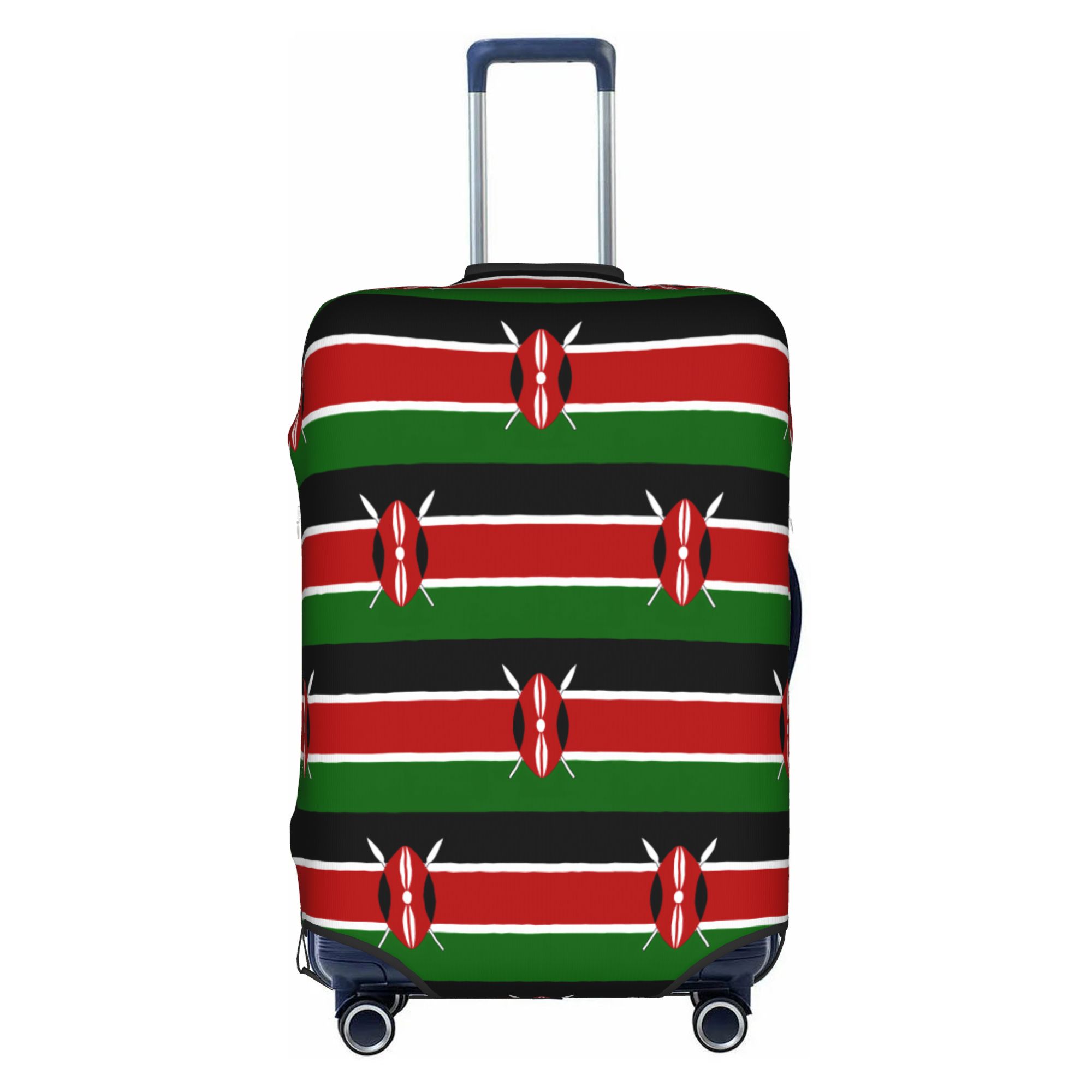 Travel Accessories Kenya - Kenya Flag Luggage Cover Elastic Kenyan