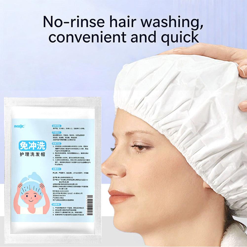 No Rinse Waterless Shampoo Cap - Travel Accessories For Elderly ulasan dan harga