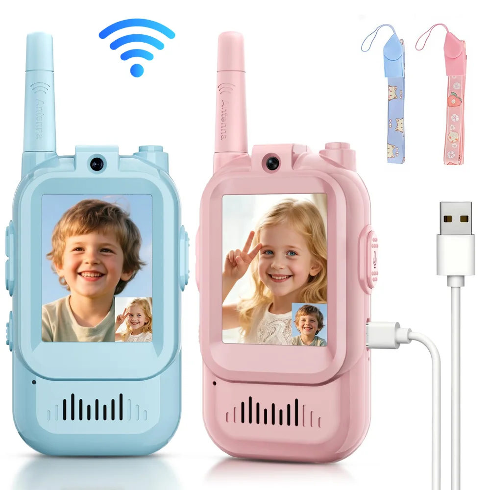 2PCS  Video Walkie Talkies for - Travel Accessories For Toddlers ulasan dan harga