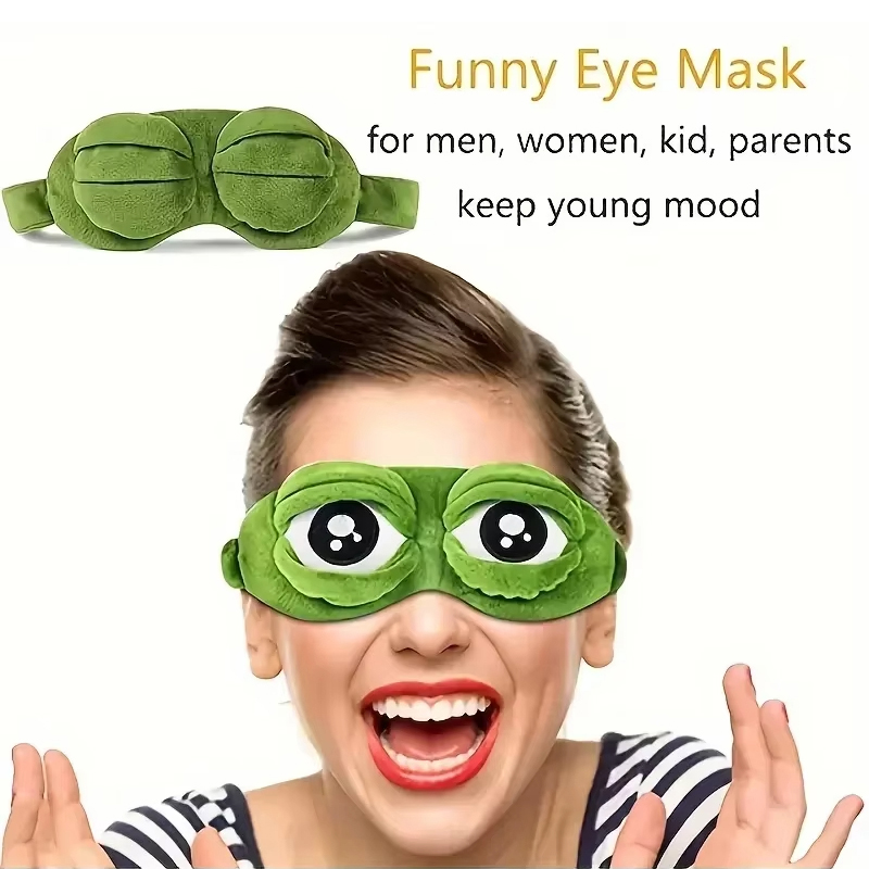 Frog Shaped Eye Mask Party Gam - Travel Accessories Store ulasan dan harga
