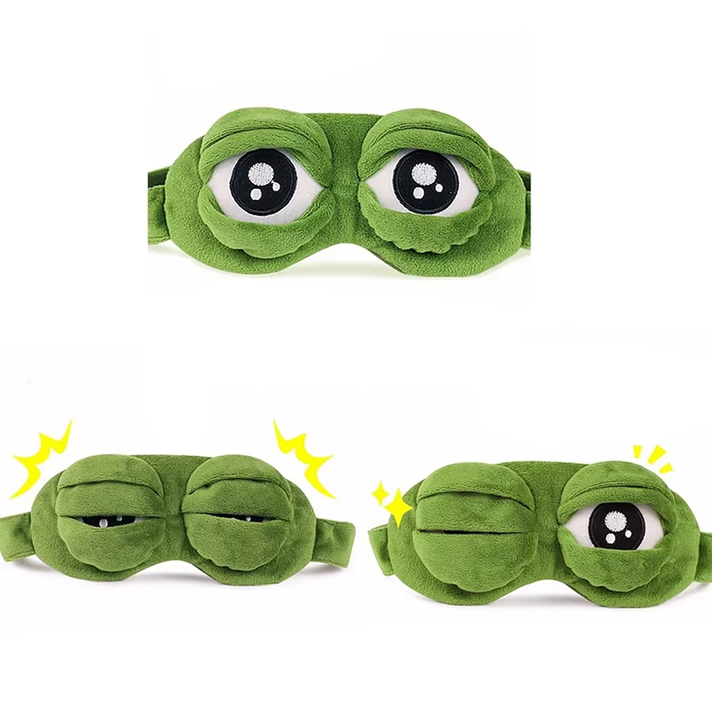 Frog Shaped Eye Mask Party Gam - Travel Accessories Store ulasan dan harga