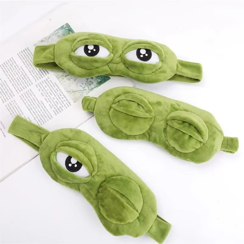 Frog Shaped Eye Mask Party Gam - Travel Accessories Store ulasan dan harga