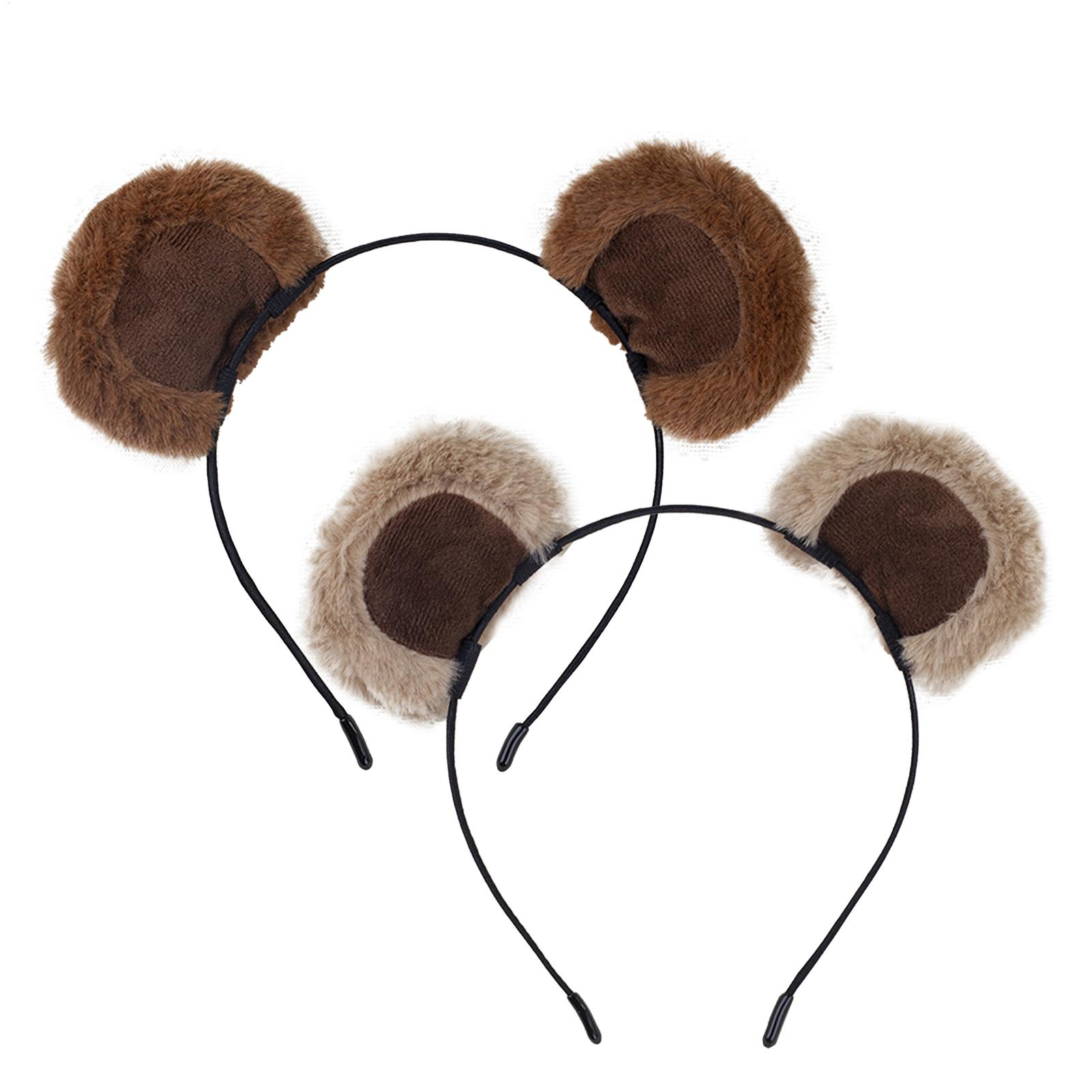 Plush Bear Ear Headbands Soft  - Travel Accessories For 4 Year Old ulasan dan harga