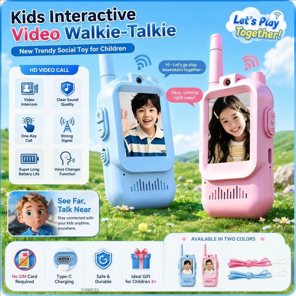 Video Walkie Talkies for Kids  - Travel Accessories For Toddlers ulasan dan harga