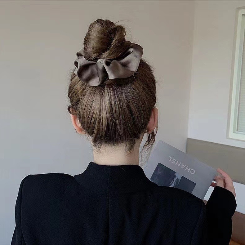 3Pcs Luxury Satin Hair Scrunch - Travel Accessories For Elderly ulasan dan harga