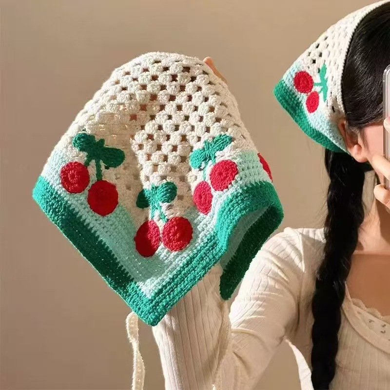 Women Boho Crochet Head Scarf  - Travel Accessories For Elderly ulasan dan harga