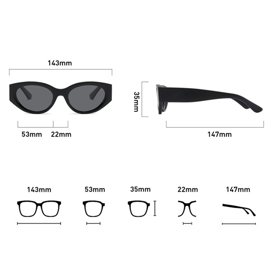Women Men Classic Cat-Eye Pola - Travel Accessories Men ulasan dan harga