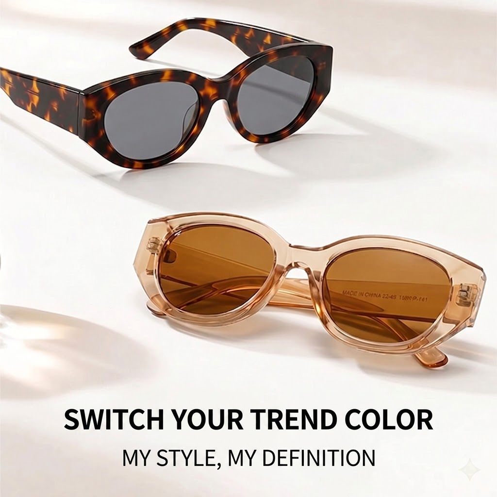 Women Men Classic Cat-Eye Pola - Travel Accessories Men ulasan dan harga