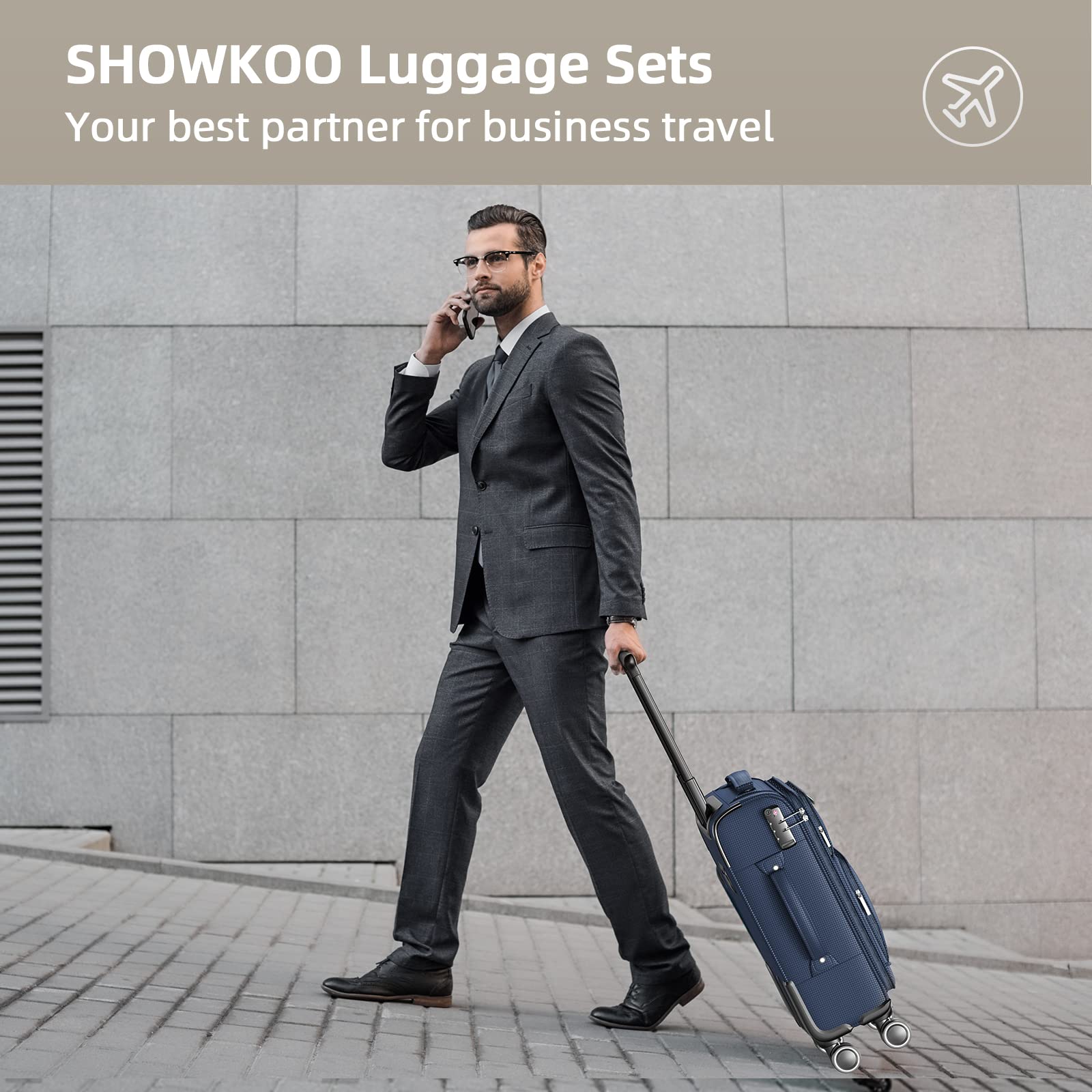 SHOWKOO Luggage Sets 3 Piece S - Luggage Wheel Replacement ulasan dan harga