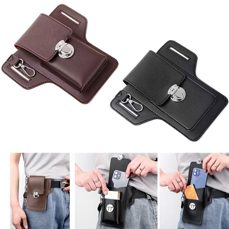 Fashion Men Multi-function PU  - Travel Accessories Men ulasan dan harga