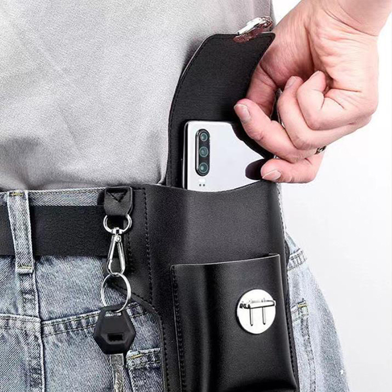 Fashion Men Multi-function PU  - Travel Accessories Men ulasan dan harga