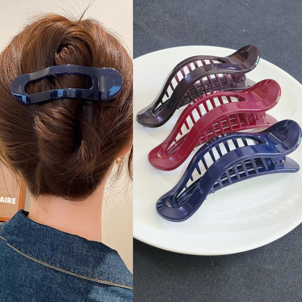 Large Flat Duckbill Hair Claw  - Travel Accessories For Elderly ulasan dan harga