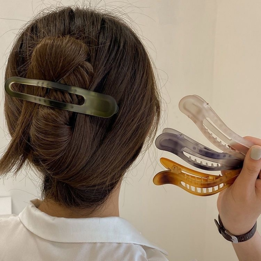 Large Flat Duckbill Hair Claw  - Travel Accessories For Elderly ulasan dan harga
