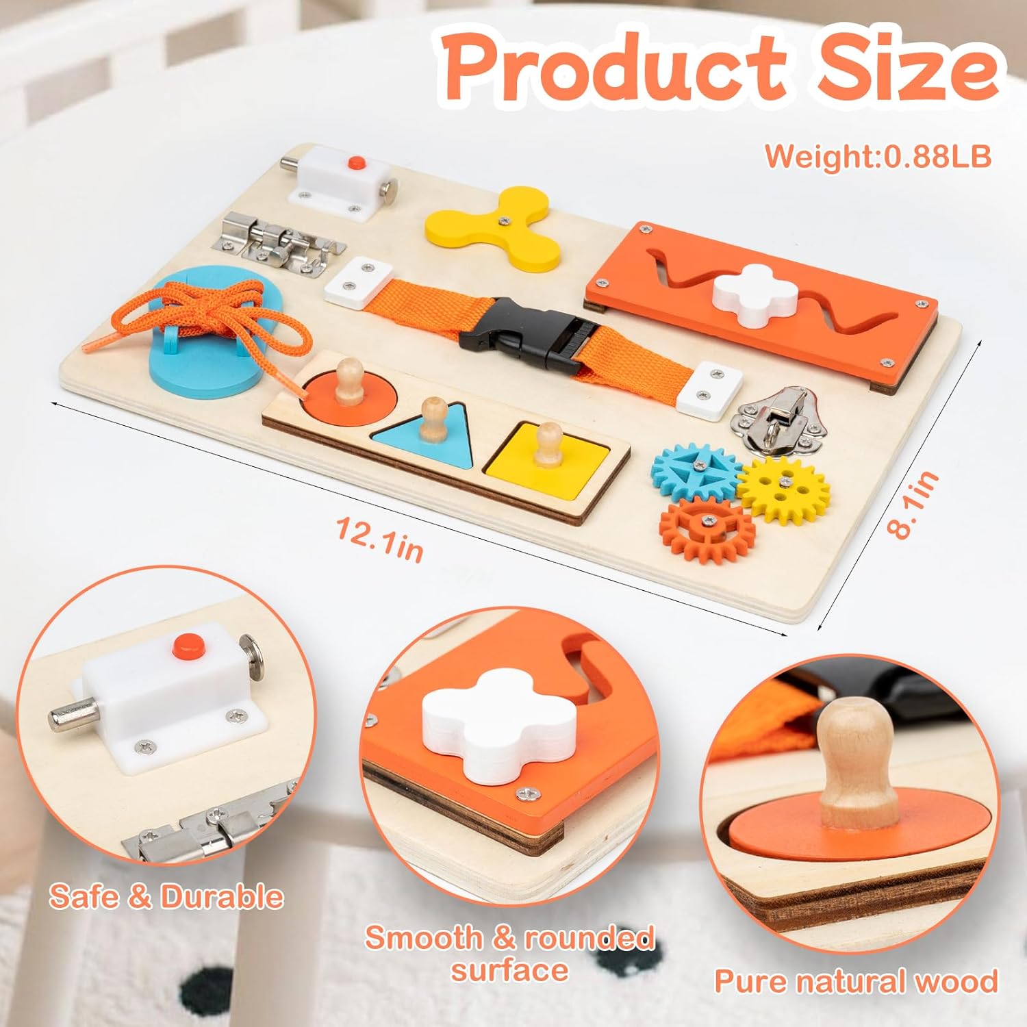 Montessori Busy Board for Todd - Travel Accessories For Toddlers ulasan dan harga