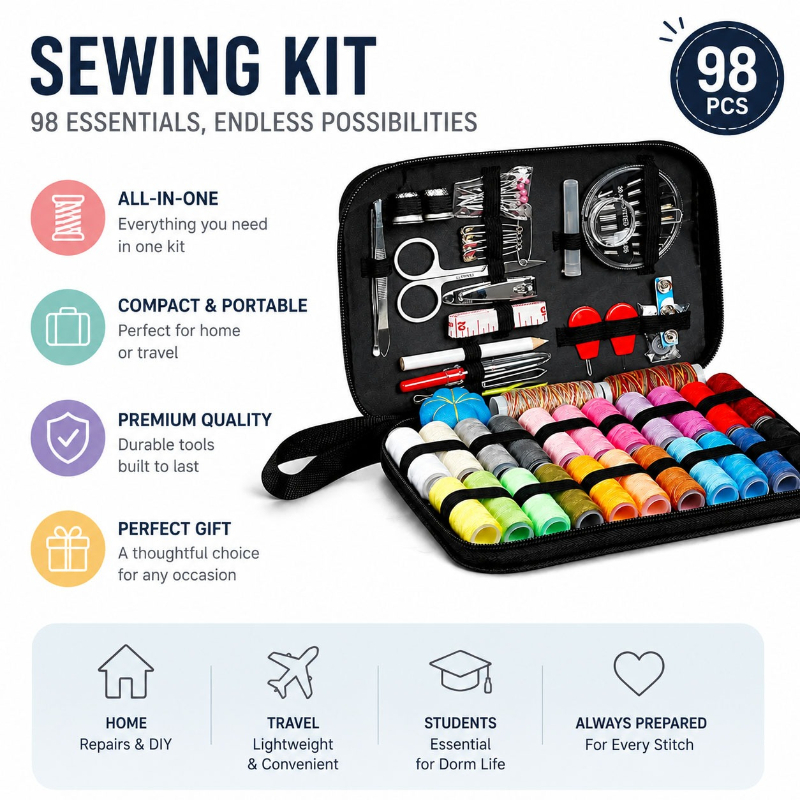 68/98PCS Sewing Accessories To - Travel Accessories Store ulasan dan harga