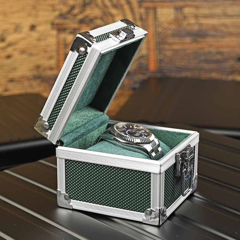 Portable Aluminum Watch Boxes  - Travel Accessories Display ulasan dan harga