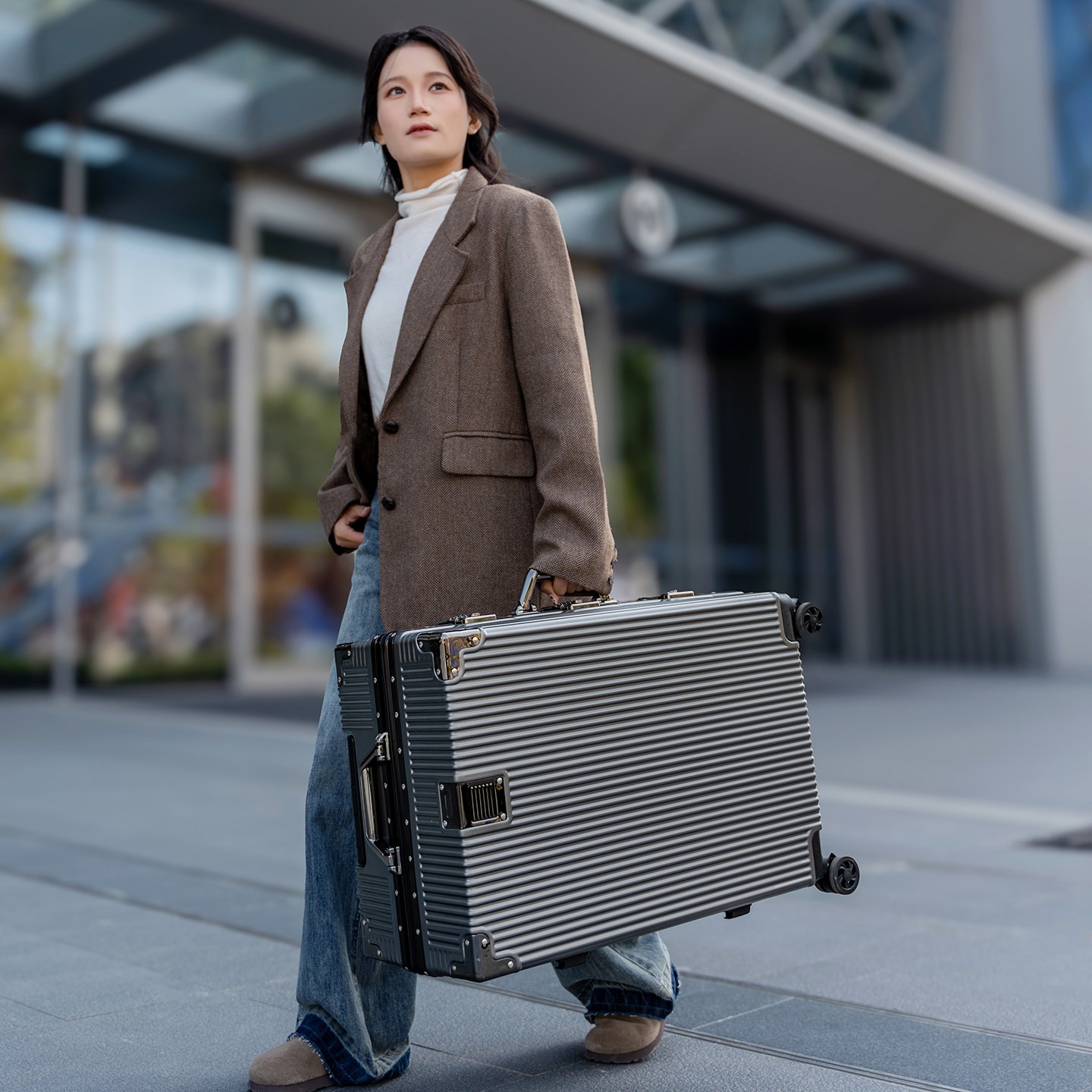 【drop deal】aluminum frame suit - Luggage Wheel Replacement ulasan dan harga