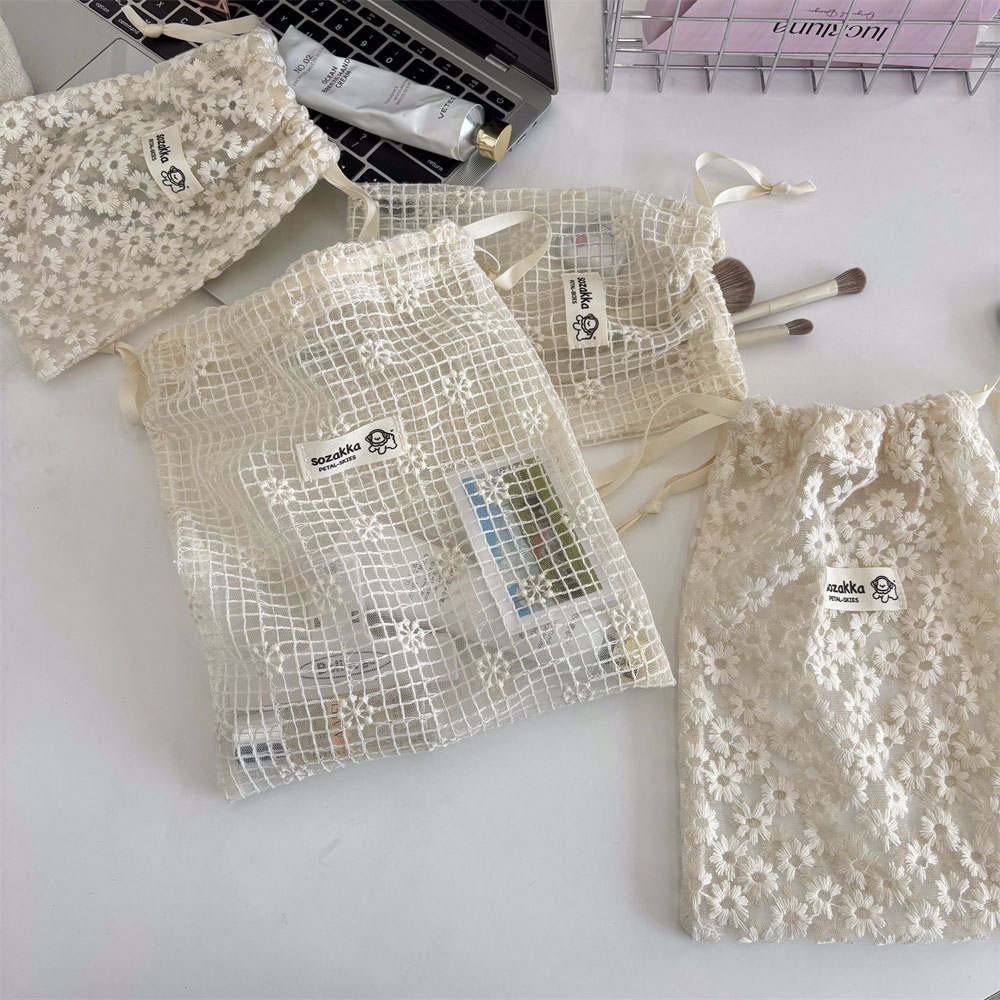 Lace Embroidered Daisy Mesh Dr - Travel Accessories Must Have ulasan dan harga