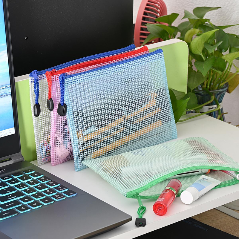 5/20PCS A4/A5 Mesh Zipper Pouc - Travel Accessories Must Have ulasan dan harga