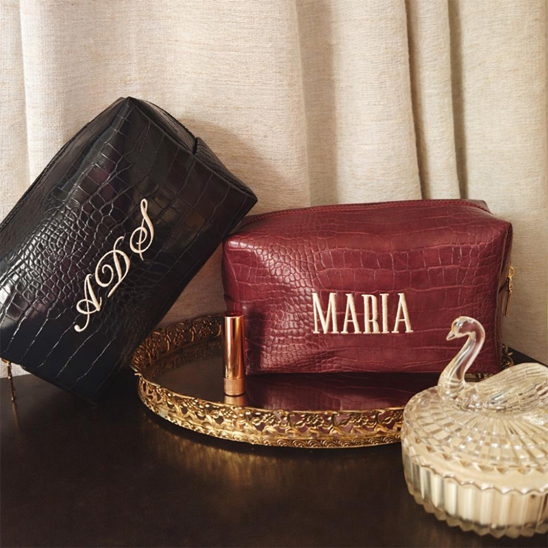 Embroidered Croc Makeup Bag Pe - Travel Accessories Ideas ulasan dan harga