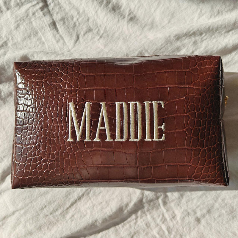 Embroidered Croc Makeup Bag Pe - Travel Accessories Ideas ulasan dan harga