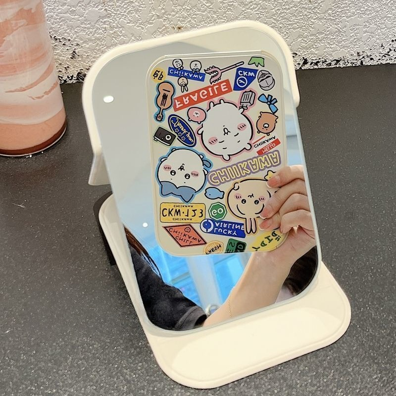Ckw Foldable Makeup Mirror Cut - Travel Accessories Store ulasan dan harga
