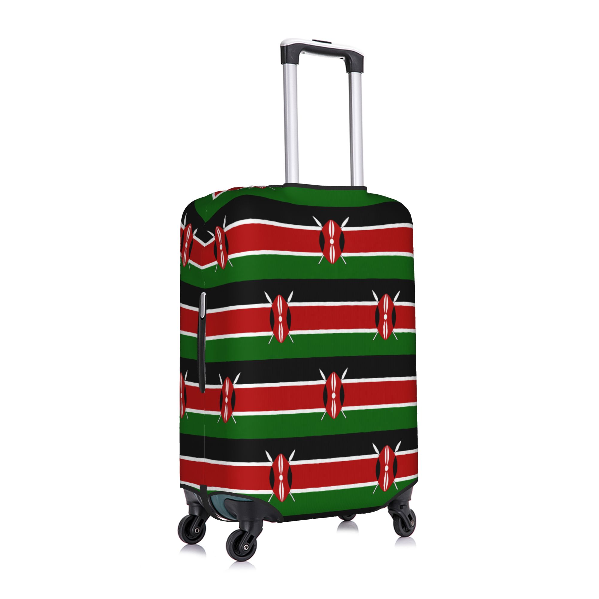 Kenya Flag  Luggage Cover Elas - Travel Accessories Kenya ulasan dan harga